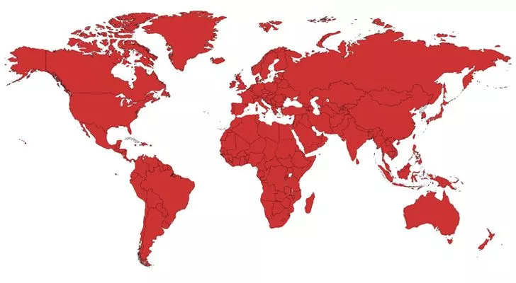 Кока-кола неофициально доступна в каждой стране мира