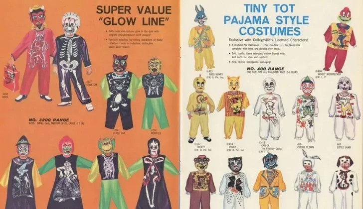 Старый журнал с изображением некоторых костюмов Колледжа