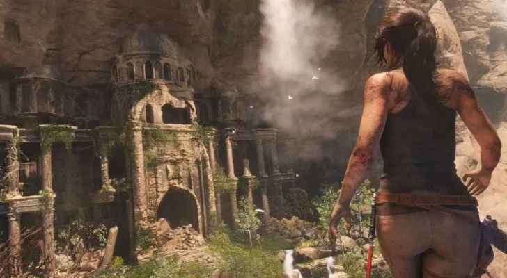 Лара Крофт в видеоигре Rise of the Tomb Raider