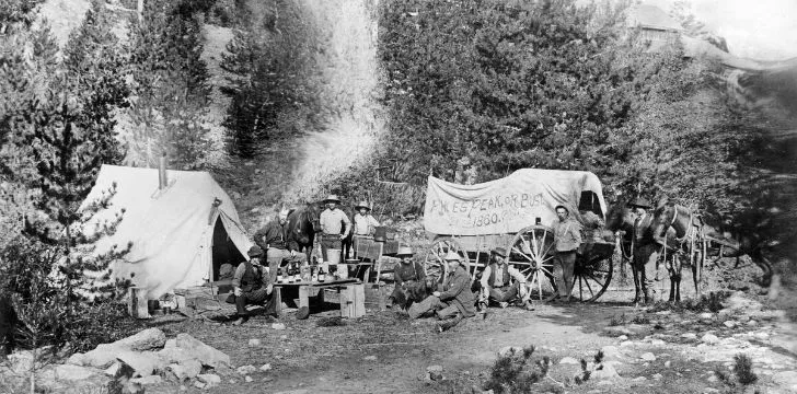 Золотая лихорадка 1849 года на пике Пайкс в Колорадо