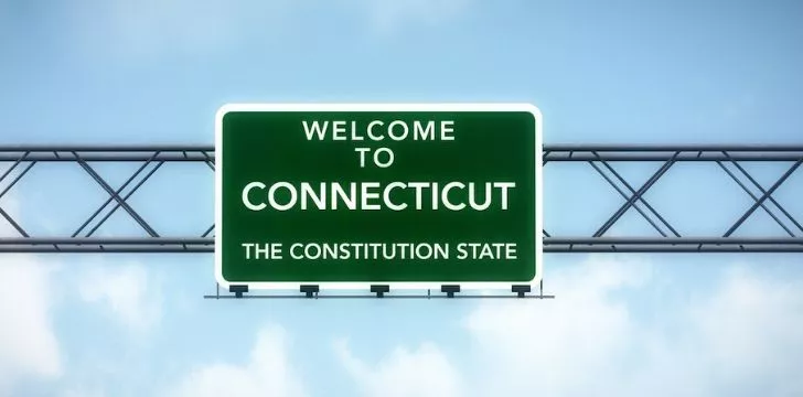 Знак 'Добро пожаловать в Коннектикут