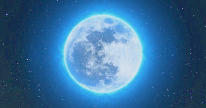 Голубая луна по всему миру впервые за 76 лет